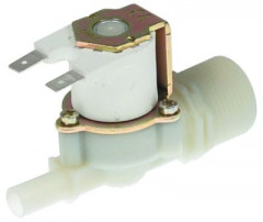 Клапан электромагнитный одинарн. прямой пластмасса темп. макс. 90°C вход 3/4" 230 В перем. тока RPE