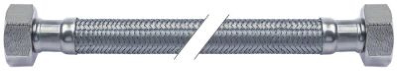 Шланг гибкий оплётка из хромоникелевой стали прям.-прям. DN10 Д 500мм соединения 1/2"