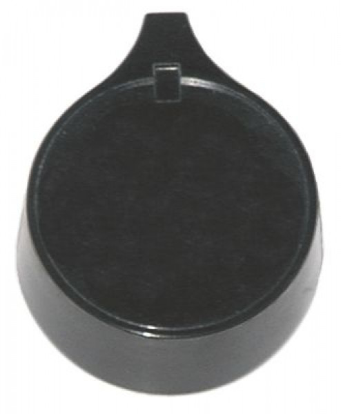 Рукоятка регулировочная без обозначения ø 60мм ø ось 8x7мм срез снизу чёрн.