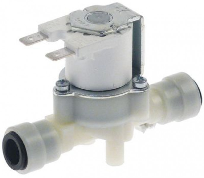 Клапан электромагнитный одинарн. прямой пластмасса темп. макс. 25/60/90°C 160001230V вход JG 10
