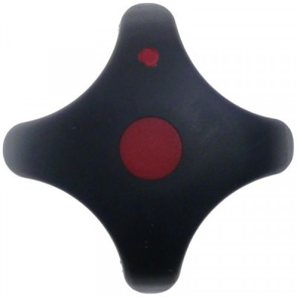 Рукоятка регулировочная  -°C ø 73мм ø ось 7x7мм подходит для MORICE чёрн./красн.