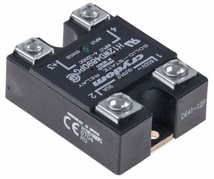 Прибор силовой полупроводниковый фазы 1 90А 600В 4-32VDC тип H12WD4890PG Д 586мм Ш 45мм CRYDOM