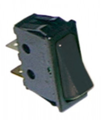 Выключатель балансирный кнопочный монтажные размеры 30x11 мм чёрн. 1NO 250В