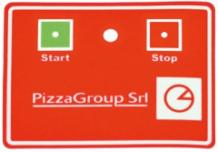 Клавиатура плёночная Д 100мм Ш 80мм Start/Stop тестораскаточная машина