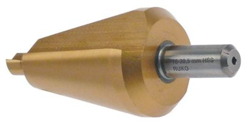 Борфреза коническая HSS Co5-TiN Д 76мм стержень ø  9мм