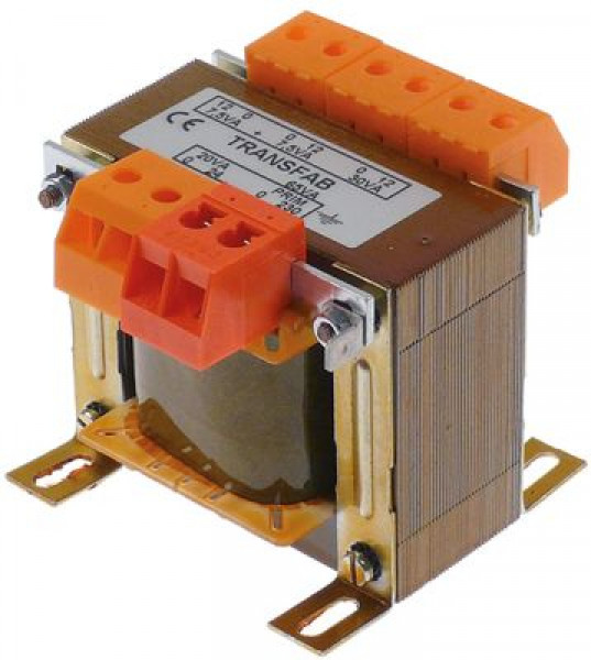 Трансформатор первич. 230 В перем. тока вторичное 12/24VAC 65ВА