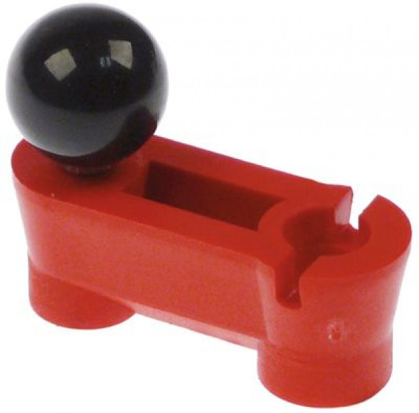 Держатель расст-ние меж. отвер-ми 32мм красн. В 20мм ø отверстия 10мм комплект с ручкой