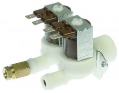 Клапан электромагнитный двойн. прямой пластмасса темп. макс. 90°C вход 3/4" 230 В перем. тока