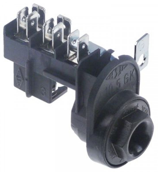 Клемма питания присоединение плоский штекер 6,3 мм/ винтовое присоединение