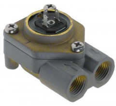 Расходомер резьба 1/4" латунь со светодиодом допуск NSF с уплотнителем штепсельное соединение