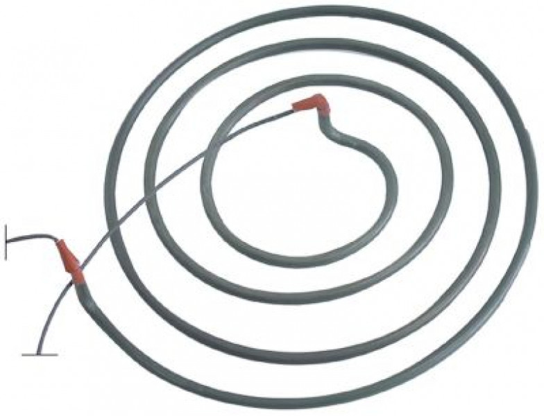 Элемент нагревательный 3000Вт 230В Д 304мм жаровня для крепов присоединение кабель