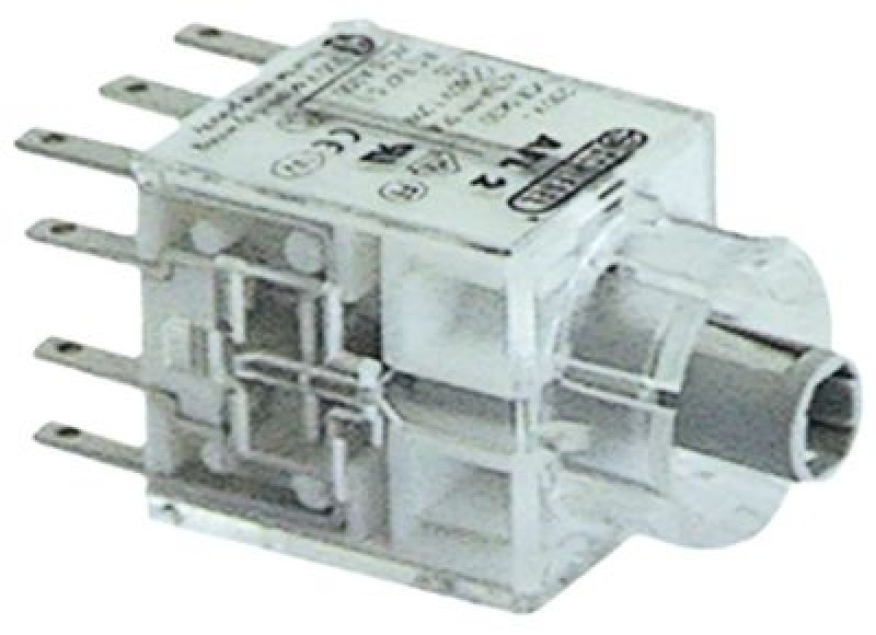 Блок контактный 2NO/2NC присоединение плоский штекер 6,3 мм цоколь T5.5K