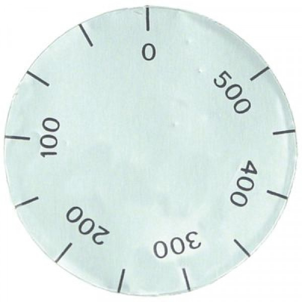 Маркировка регулировочной ручки термостат темп. макс. 500°C серебрист. внеш. ø 42мм