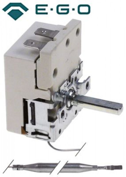 Термостат темп. макс. 190°C 1-полярн. 1NO 16А ø датчик 6мм Д датчик 118мм