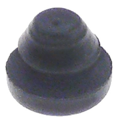 Ножка приборная резина ø 13мм В 4мм ø монтажный 10мм вставн. общая высота 11мм