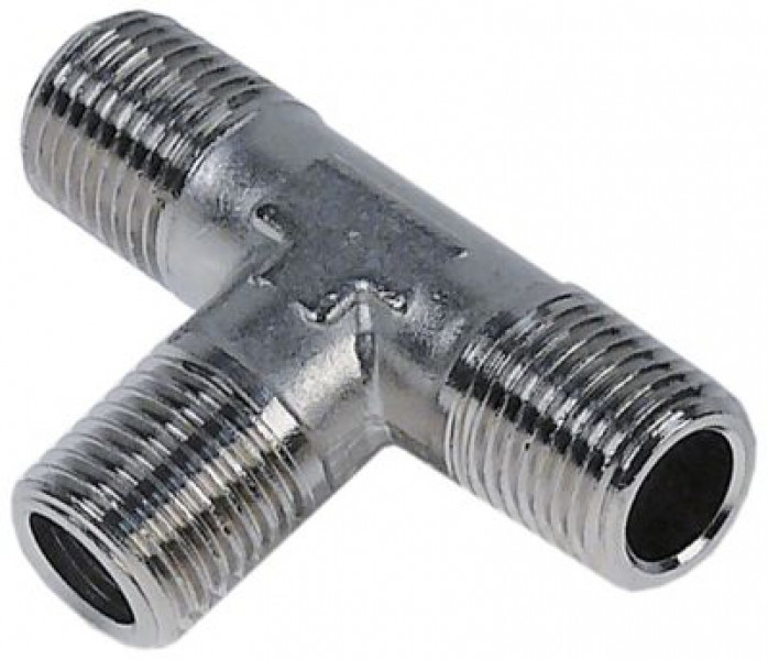 Тройник резьба 1/4″ внешн. резьба - 1/4″ внешн. резьба - 1/4″ внешн. резьба