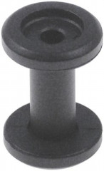 Ролик направляющий пластмасса ø 12/26мм чёрн. Д 37мм для раздатчика тарелок