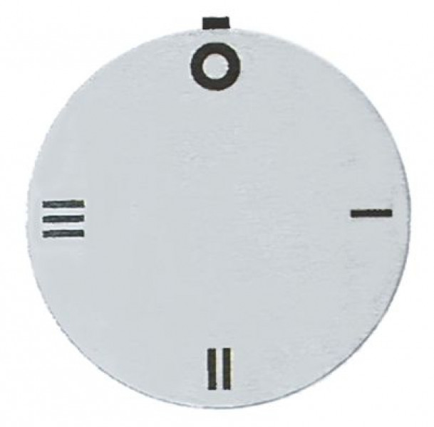 Маркировка регулировочной ручки переключатель 4х-шагов. серебрист. внеш. ø 45мм