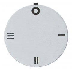 Маркировка регулировочной ручки переключатель 4х-шагов. серебрист. внеш. ø 45мм