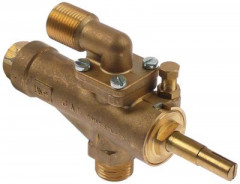 Кран газовый МЖ 0мм вход для газа 1/2" (труба-ø 13 мм)