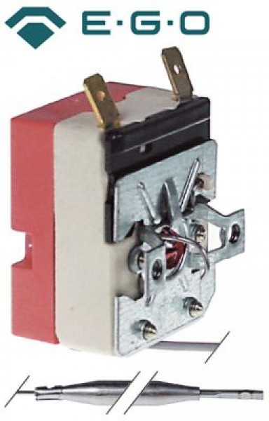 Термостат защитный темп. выкл. 275°C 1-полярн. 1NO 16А ø датчик 6мм Д датчик 79мм