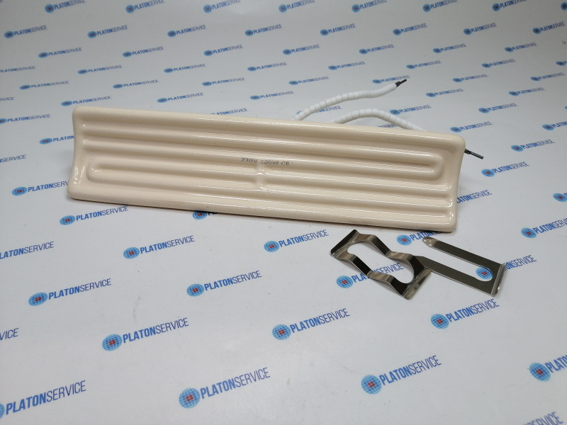 Излучатель керамический 400Вт 230В Д 245мм В 35мм Ш 60мм кабель провод с изоляционными бусинками