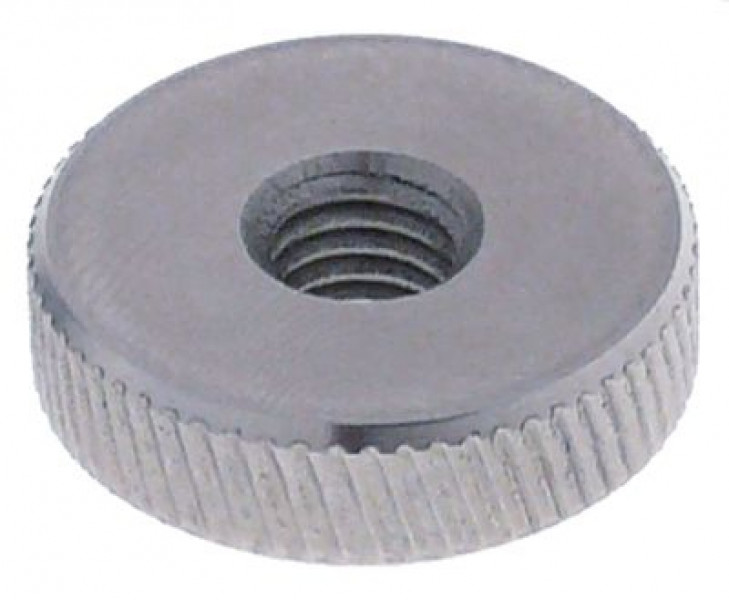 Гайка с накаткой резьба M8 CNS ø 25мм В 7мм