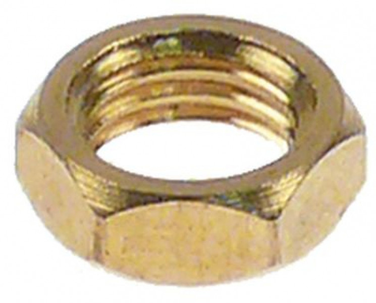 Гайка резьба M6x0,75 латунь В 26мм ширина зева ключа 8 тип SEF 2