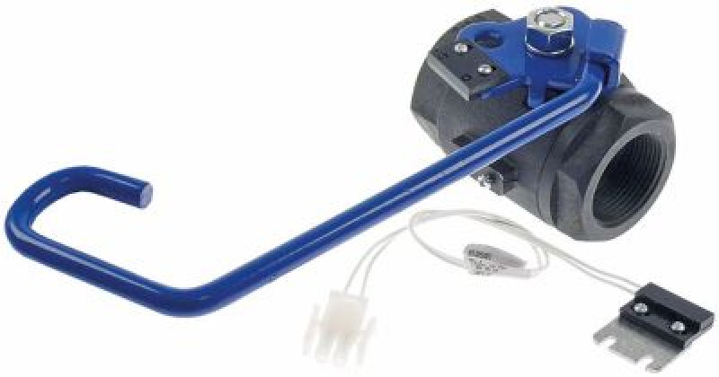 Кран шаровой резьба 1 1/2" сталь В 85мм Д 270мм Ш 90мм с сенсором монтаж. поз-ция снизу