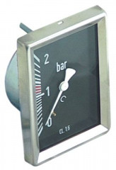 Манометр присоединение сзади резьба 1/8" ø 52мм маркировка 1,6 диапазон давления 0 до 2бар