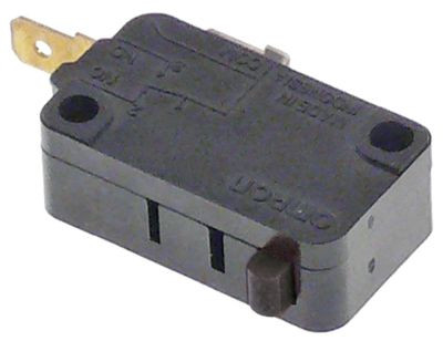 Микровключатель 1NO присоединение плоский штекер 4,8 мм чёрн.