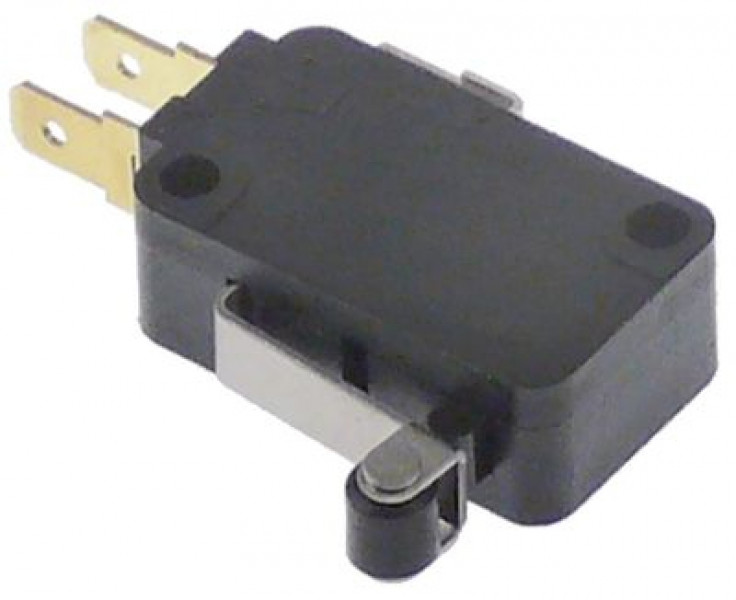 Микровключатель приводится в действие при помощи рычага-ролика