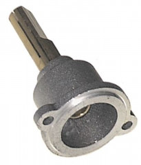 Передняя часть газового крана ø ось 10x8мм длина оси 35/17мм уплощение оси сверху/снизу