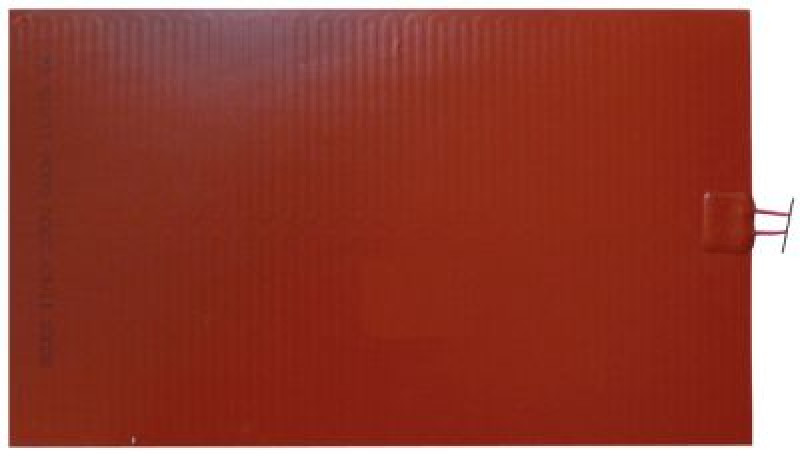 Пластина нагревательная 600Вт 230В Д 460мм силикон длина провода 2300мм Ш 270мм