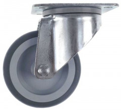 Ролик направляющий пластинчатое крепление расст-ние меж. отвер-ми 60x78мм В 128мм ø 100мм