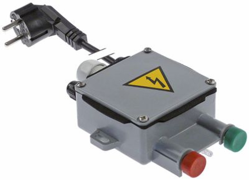 Выключатель кнопочный 230В присоединение кабель 1800 мм зелён./красн.