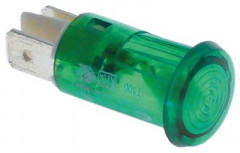 Лампочка сигнальная ø 12мм 400В зелён. присоединение плоский штекер 6,3 мм -