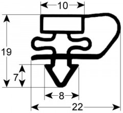 Уплотнитель изоляционный профиль 9150 Ш 388мм Д 598мм посадочный размер