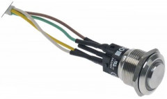 Выключатель нажимной кнопочный монтажные размеры ø19,2 мм 1NC 240В