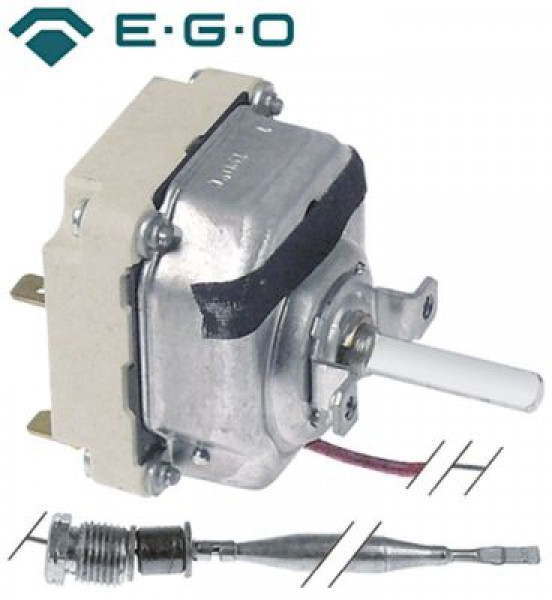 Термостат темп. макс. 190°C 3-полярн. 3NO 16А ø датчик 6мм Д датчик 130мм