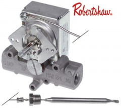 Термостат газовый вход для газа 3/8&quot; ø ось 6x4,6мм уплощение оси снизу капиллярная трубка  610мм