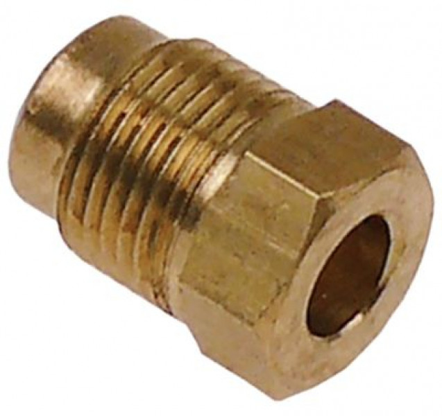 Накидной винт резьба M12x1 латунь ширина зева ключа 12 ø датчика макс. 6мм