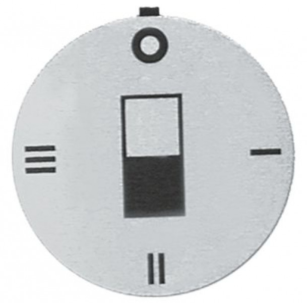 Маркировка регулировочной ручки переключатель 4х-шагов. серебрист. внеш. ø 45мм