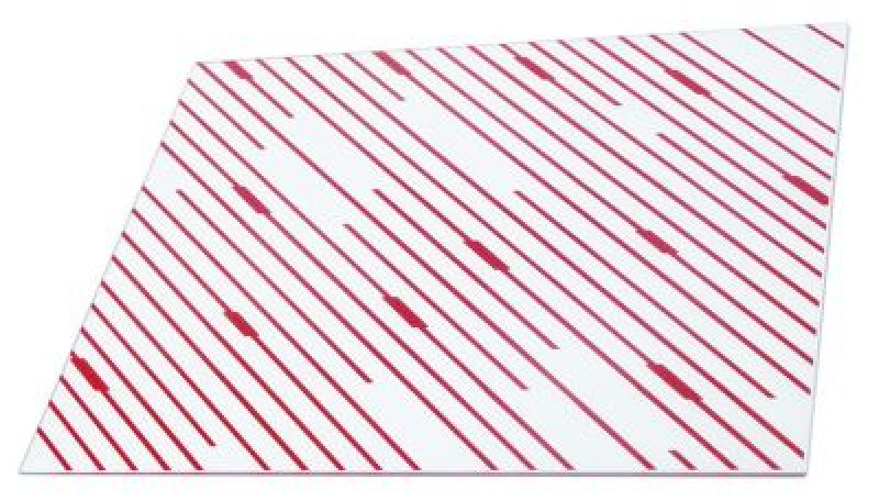 Пластина стеклянная Д 340мм Ш 280мм толщина материала 4мм прямоугольн.