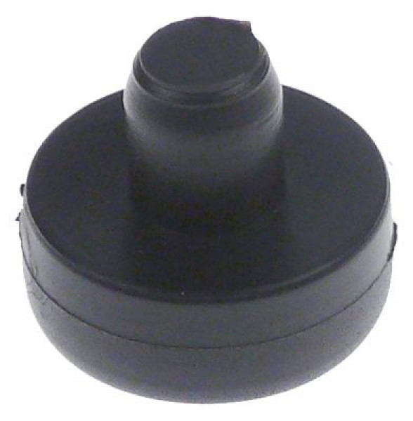 Ножка приборная резина ø 20мм В 9мм ø монтажный 12мм общая высота 25мм