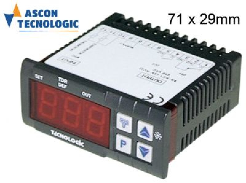 Регулятор электронный 12В мм 71x29мм NTC/PTC сборка вмонтирование выходы реле 2  -  - NTC/PTC