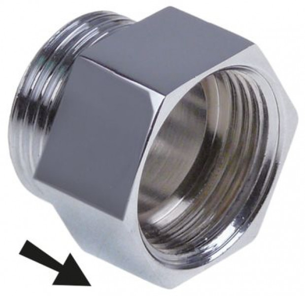 Прерыватель обратного потока резьба 3/4" хромированная латунь  Д 20мм кол-во в уп-вке 1штук