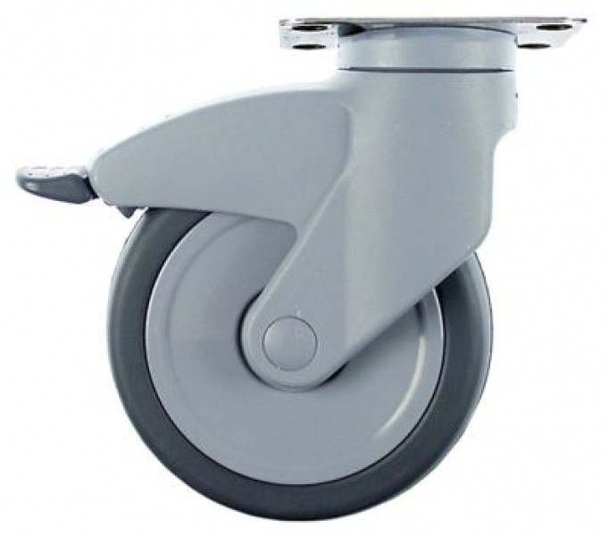 Ролик направляющий пластинчатое крепление расст-ние меж. отвер-ми 75x50мм В 161мм