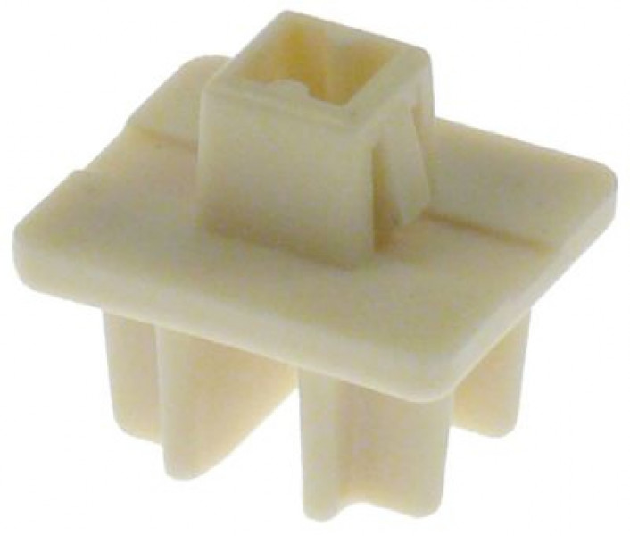 Держатель пластмасса В 24мм Д 20мм Ш 21мм для полок монтаж. поз-ция внутри