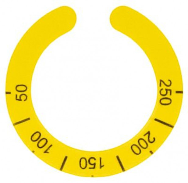 Маркировка регулировочной ручки термостат 50-250°C жёлт.